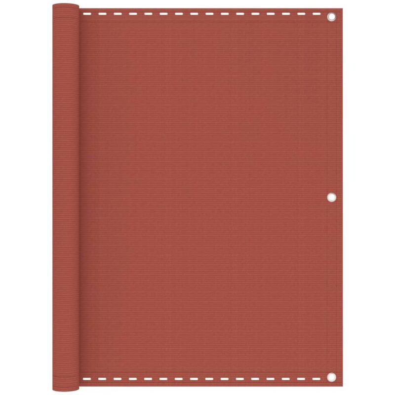

vidaXL Toldo para balcón HDPE terracota 120x400 cm - Marrón