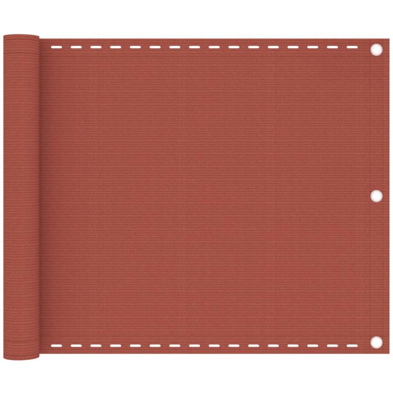

vidaXL Toldo para balcón HDPE terracota 75x300 cm - Marrón