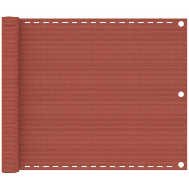 

vidaXL Toldo para balcón HDPE terracota 75x400 cm - Marrón