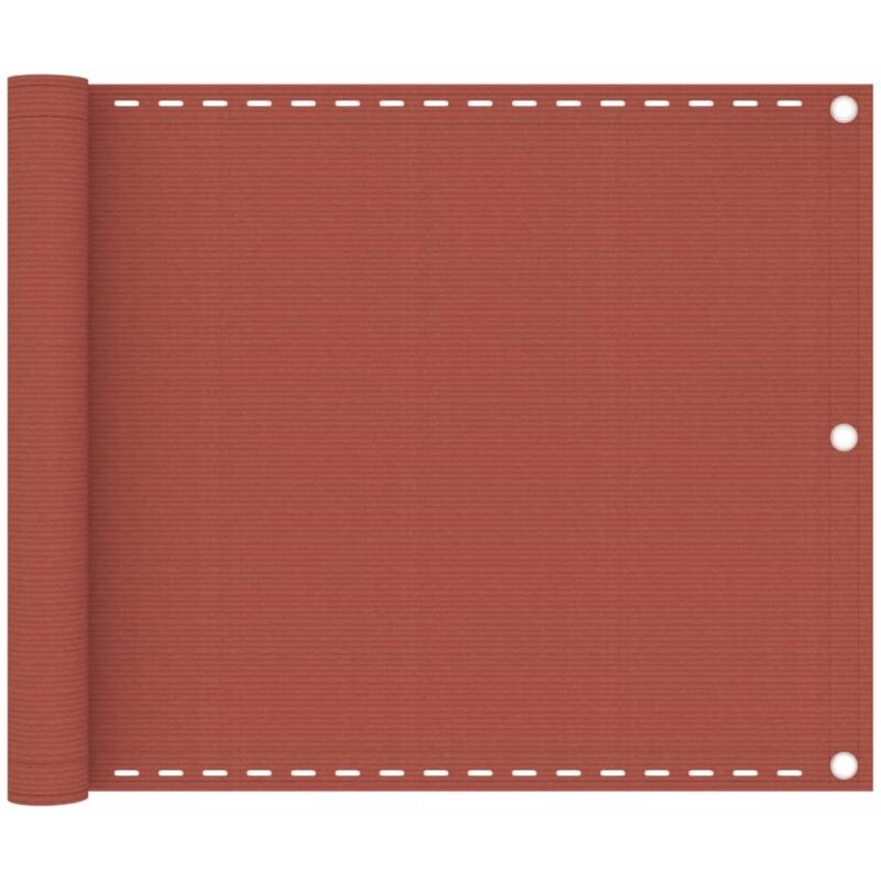 

vidaXL Toldo para balcón HDPE terracota 75x500 cm - Marrón