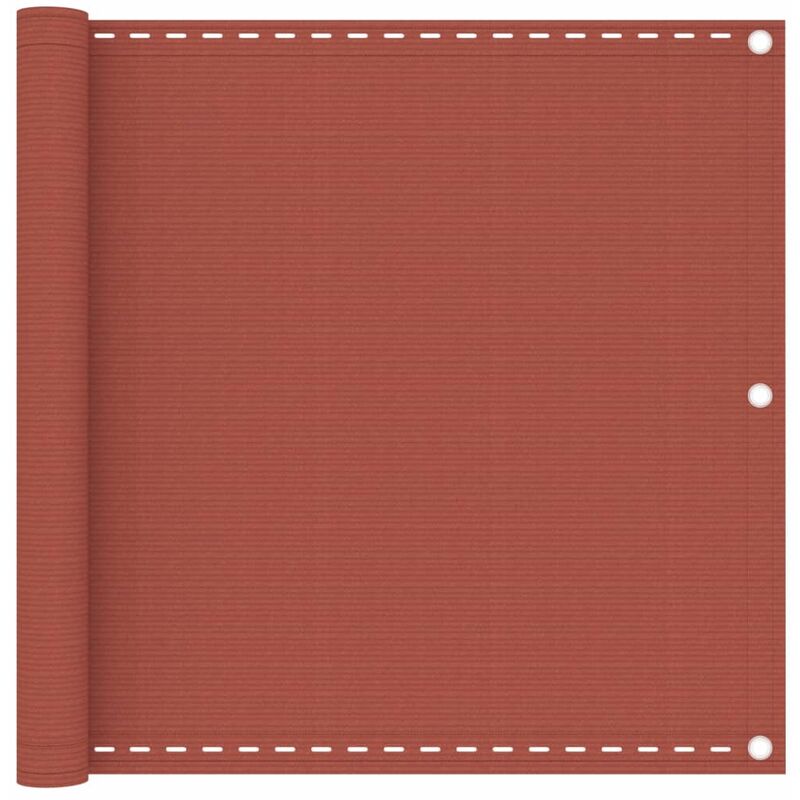

vidaXL Toldo para balcón HDPE terracota 90x300 cm - Marrón