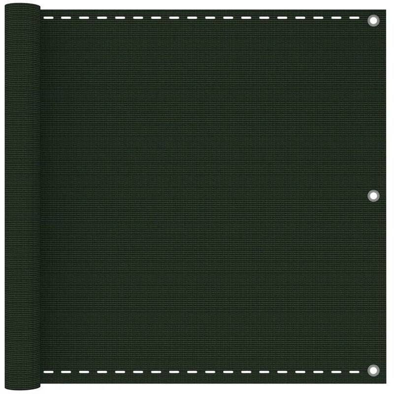 

vidaXL Toldo para balcón HDPE verde oscuro 90x300 cm - Verde
