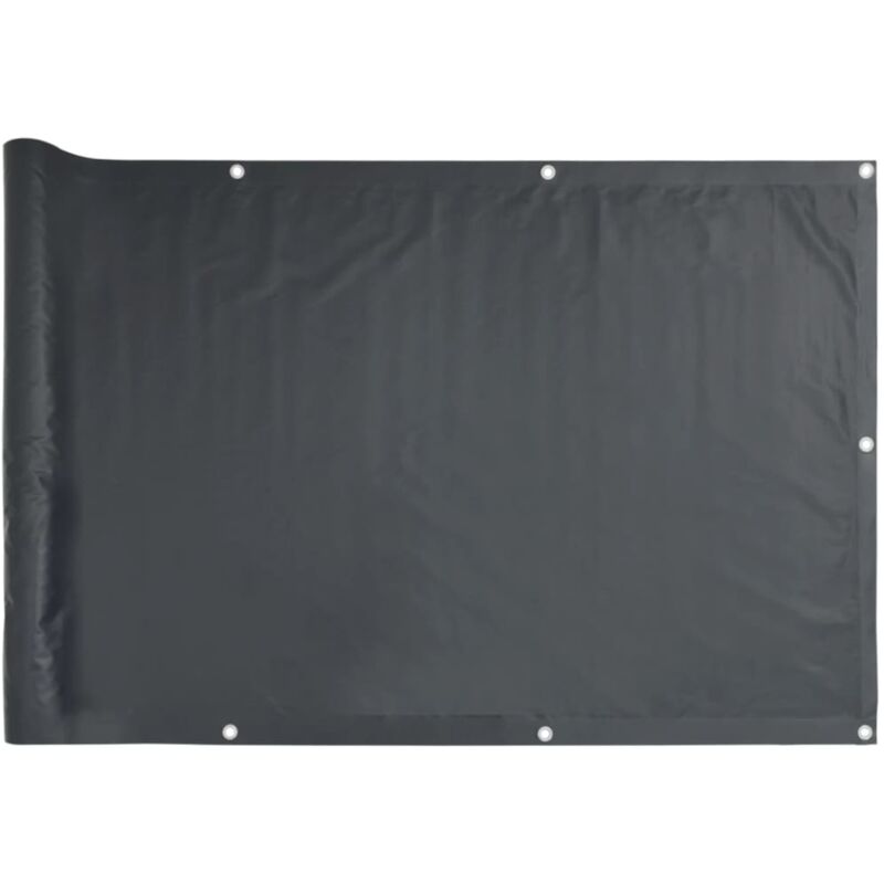 

vidaXL Biombo para balcón de tela oxford antracita 75x300 cm - Antracita