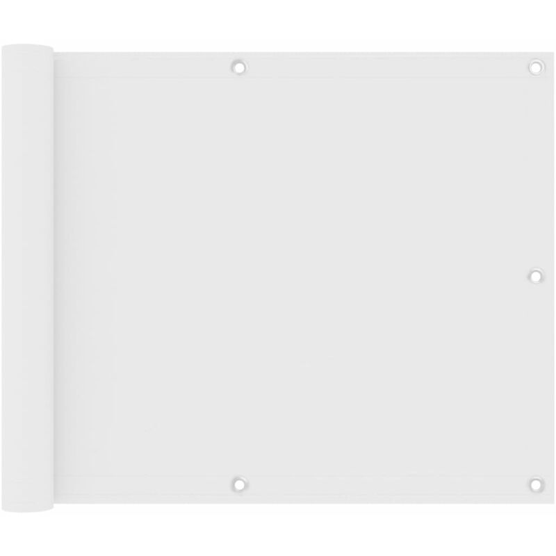 

vidaXL Toldo para balcón tela oxford blanco 75x300 cm - Blanco