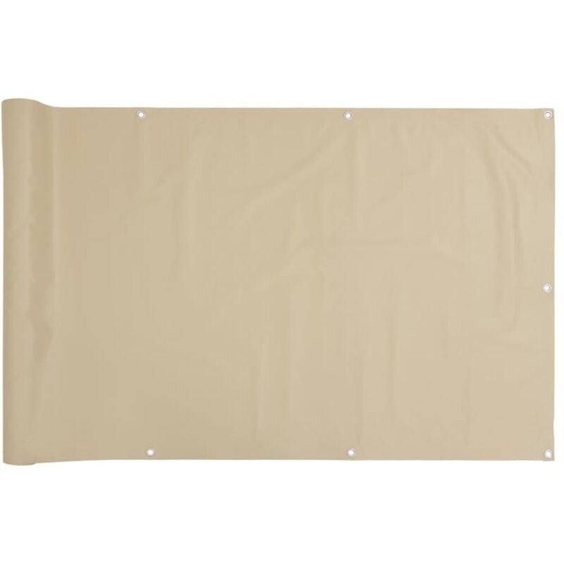 

vidaXL Toldo para balcón tela oxford beige 90x500 cm - Beige