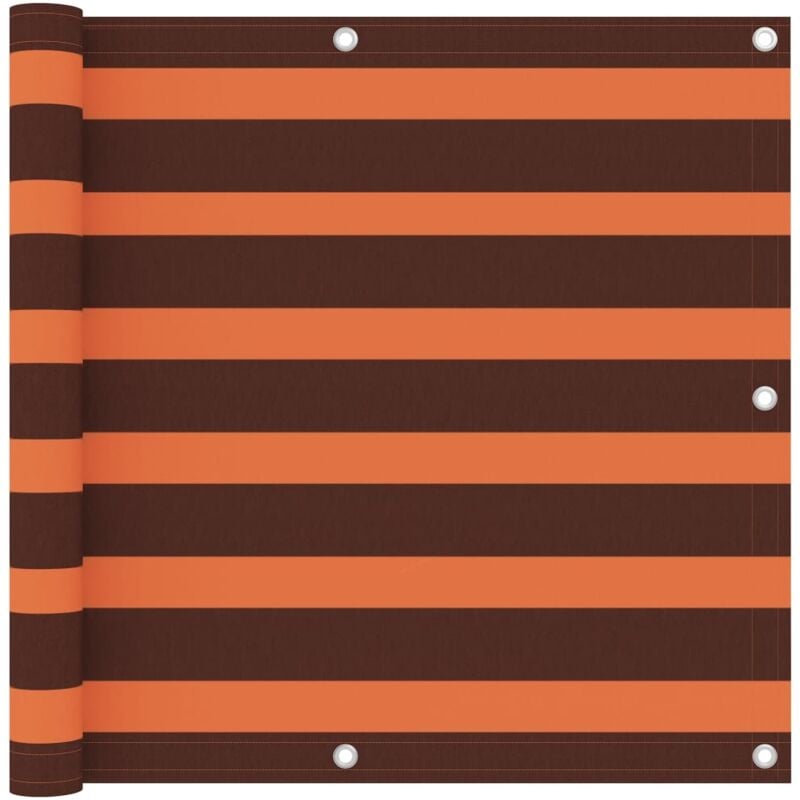 

vidaXL Toldo para balcón tela oxford naranja y marrón 90x400 cm - Multicolor