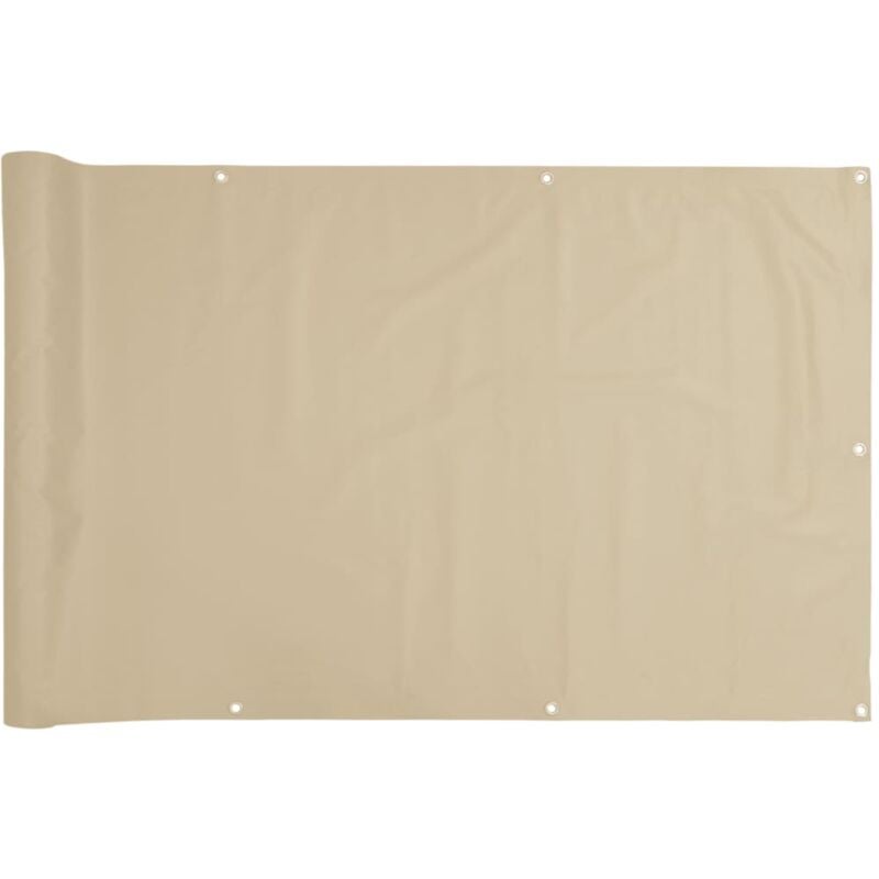 

vidaXL Toldo para balcón tela oxford beige 75x500 cm - Beige