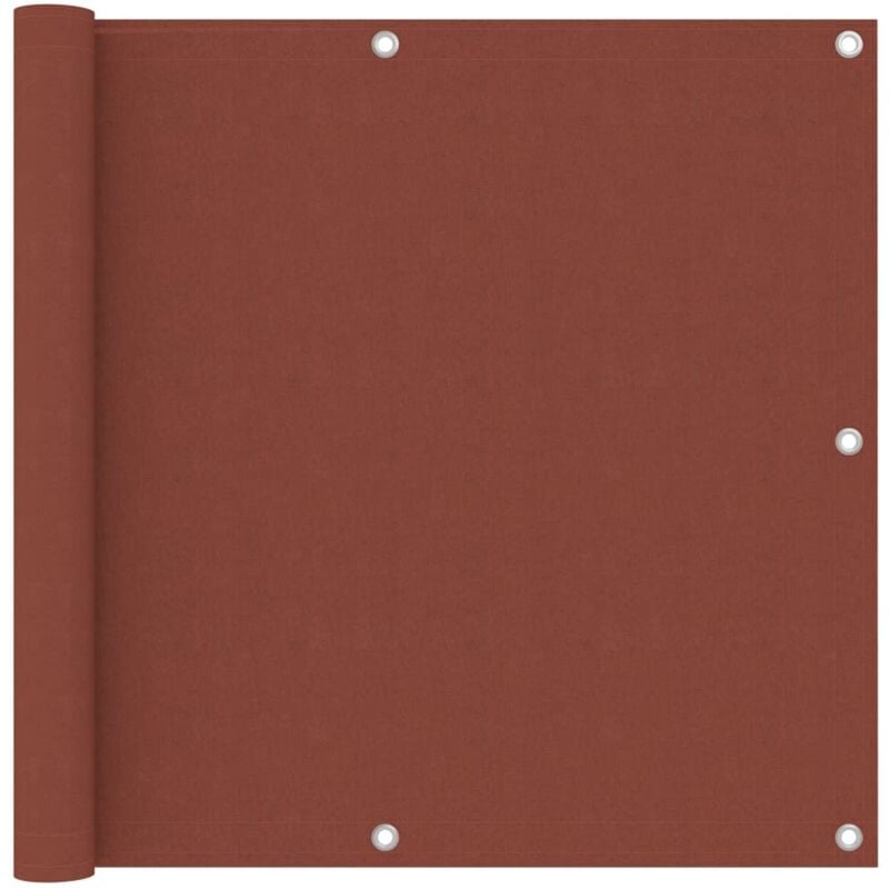 

vidaXL Toldo para balcón de tela oxford terracota 90x300 cm - Marrón