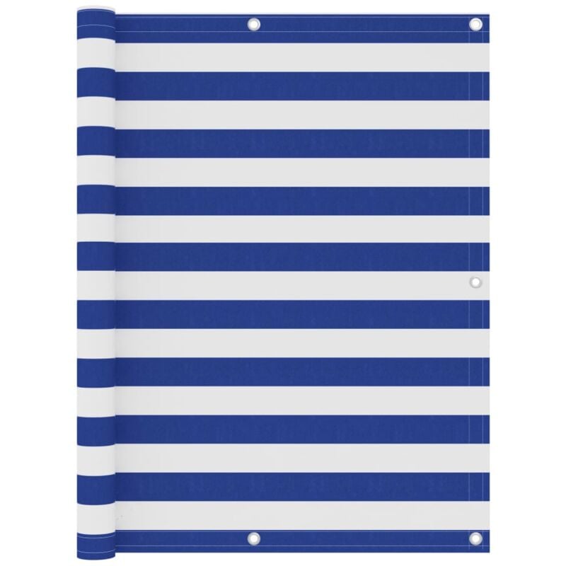 

Toldo para balcón tela oxford blanco y azul 120x400 cm - Multicolor - Vidaxl