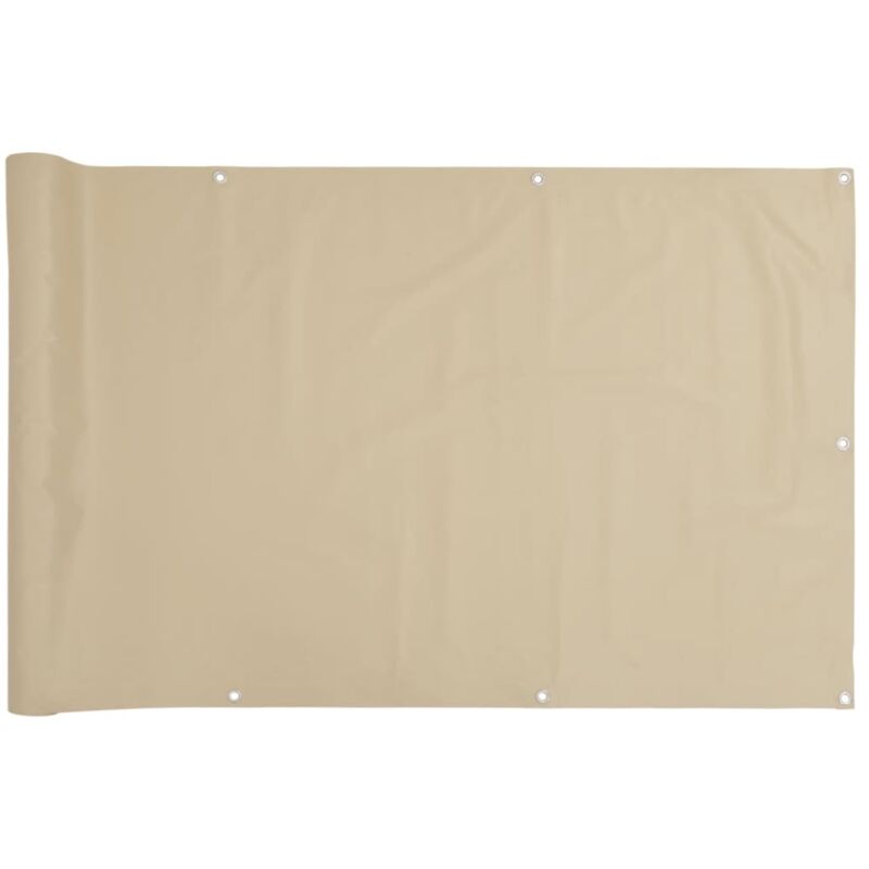 

vidaXL Toldo para balcón tela oxford beige 120x400 cm - Beige