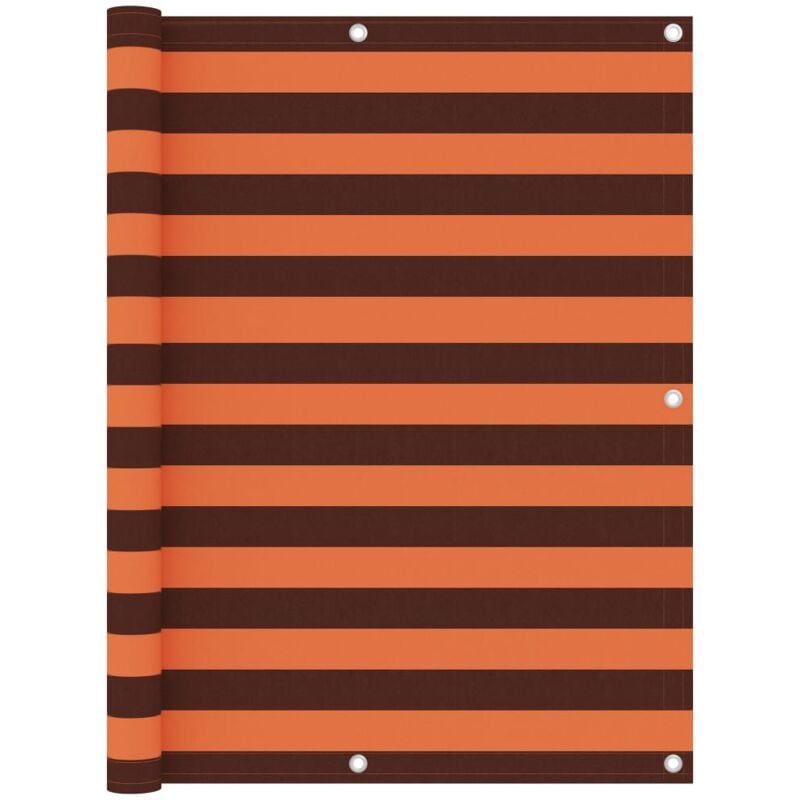 

vidaXL Toldo para balcón tela oxford naranja y marrón 120x400 cm - Multicolor