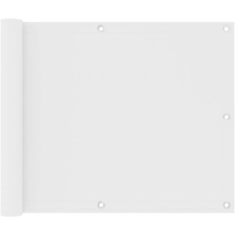 

vidaXL Toldo para balcón tela oxford blanco 75x500 cm - Blanco