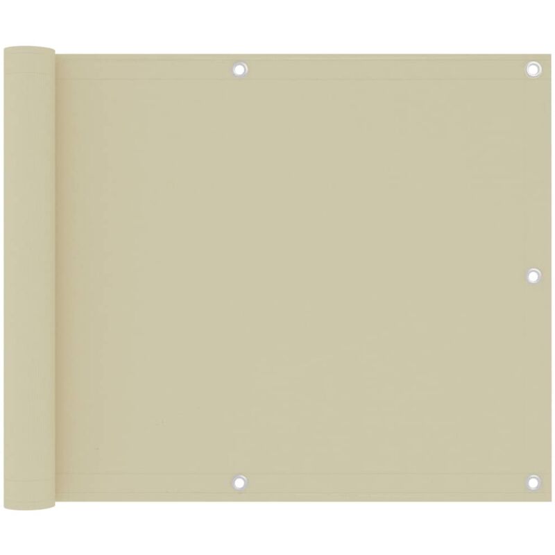 

vidaXL Toldo para balcón tela oxford crema 75x300 cm - Crema