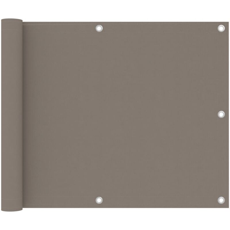 

vidaXL Toldo para balcón de tela Oxford gris taupe 75x300 cm - Gris Topo