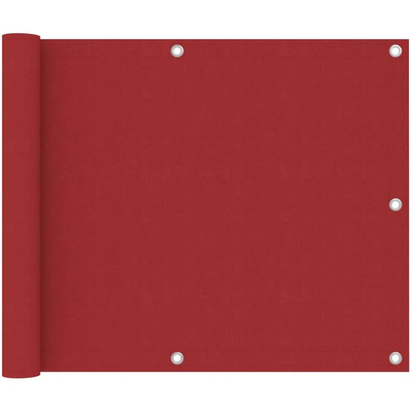 

Toldo para balcón de tela oxford rojo 75x600 cm - Rojo - Vidaxl