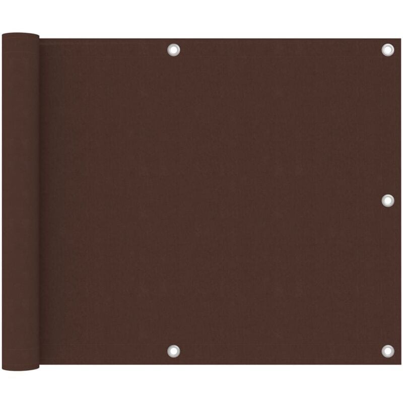 

vidaXL Toldo para balcón tela oxford marrón 75x500 cm - Marrón