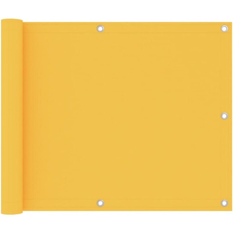 

vidaXL Toldo para balcón tela oxford amarillo 75x500 cm - Amarillo