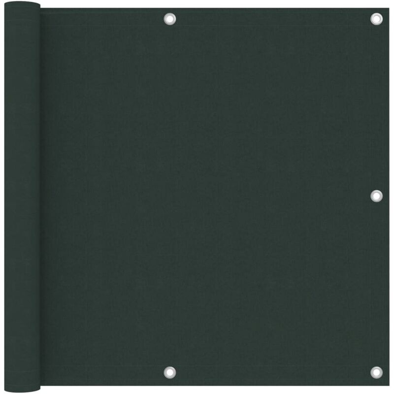 

vidaXL Toldo para balcón tela oxford verde oscuro 90x600 cm - Verde