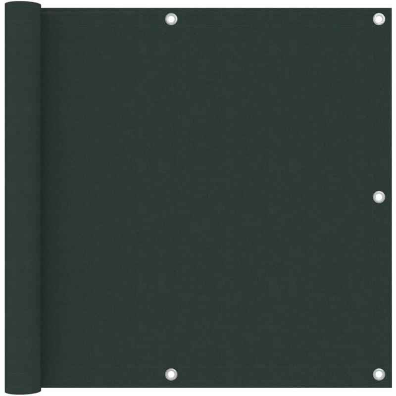 

vidaXL Toldo para balcón tela oxford verde oscuro 90x400 cm - Verde