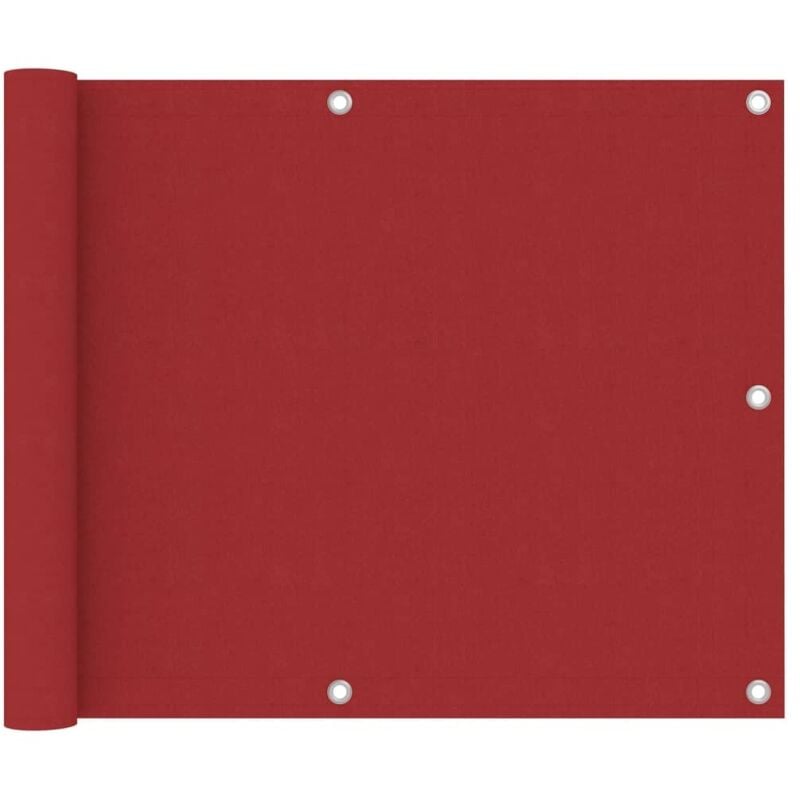 

vidaXL Toldo para balcón de tela oxford rojo 75x300 cm - Rojo