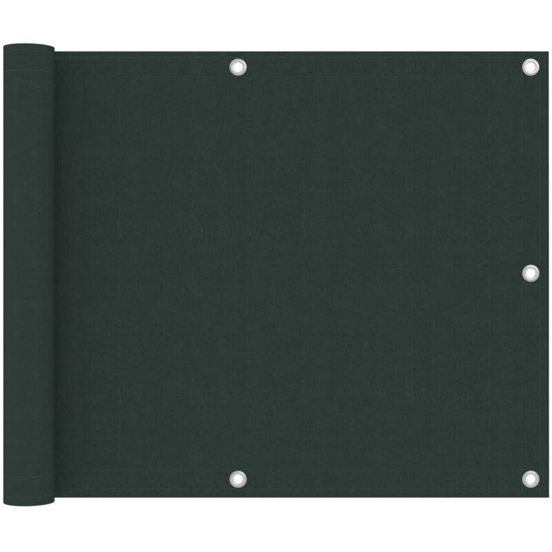 

vidaXL Toldo para balcón tela oxford verde oscuro 75x400 cm - Verde