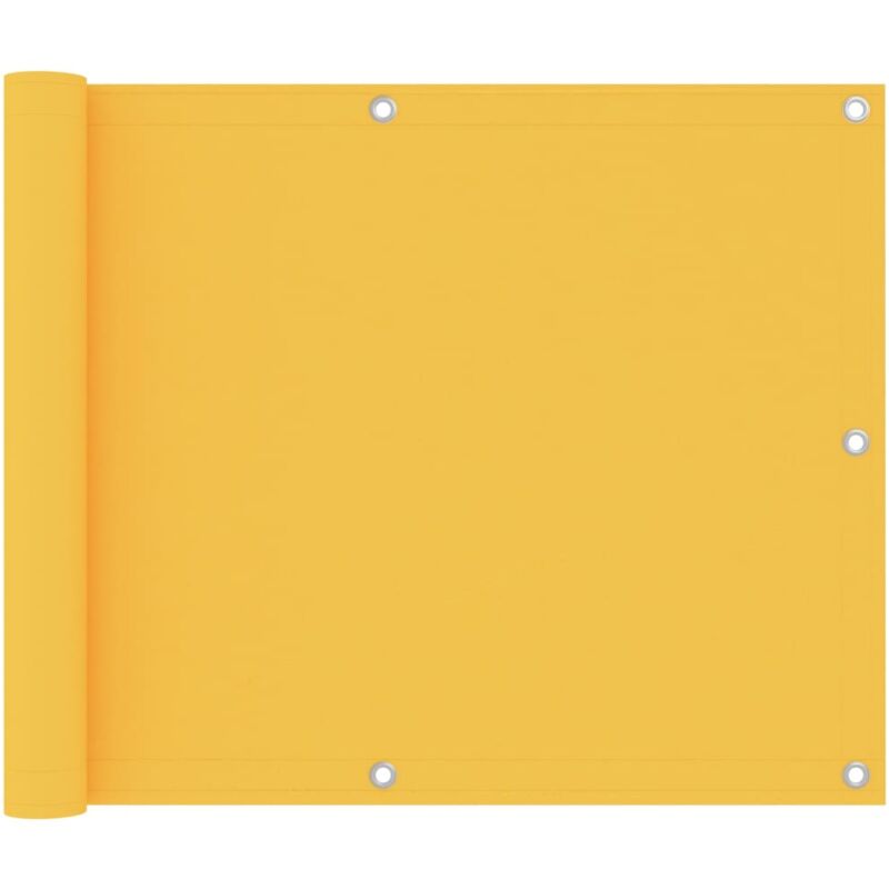 

vidaXL Toldo para balcón tela oxford amarillo 75x400 cm - Amarillo