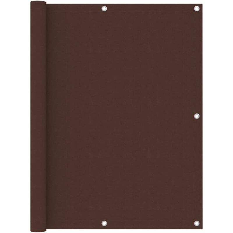 

vidaXL Toldo para balcón de tela oxford marrón 120x600 cm - Marrón