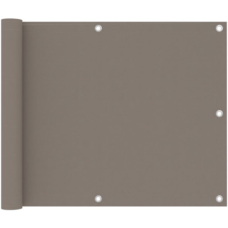 

Toldo para balcón de tela Oxford gris taupe 75x400 cm - Gris Topo - Vidaxl