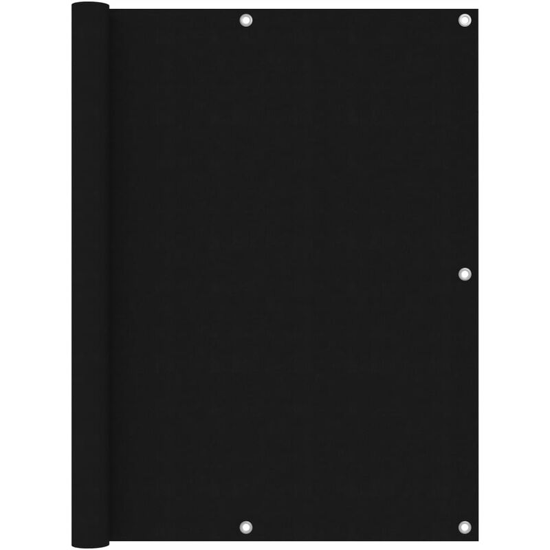 

vidaXL Toldo para balcón de tela oxford negro 120x600 cm - Negro