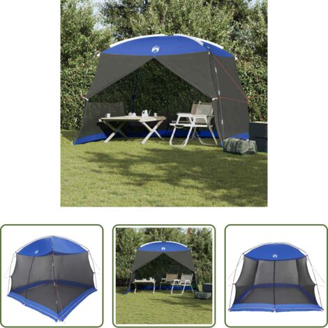 vidaXL Toldo para jardín -  Tienda mosquitera con techo Azul Azure 320 x 320 x 218 cm