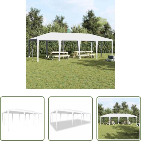 vidaXL Toldo para terraza -  Carpa de Fiesta 800 x 400 x 266 cm Polietileno y Acero