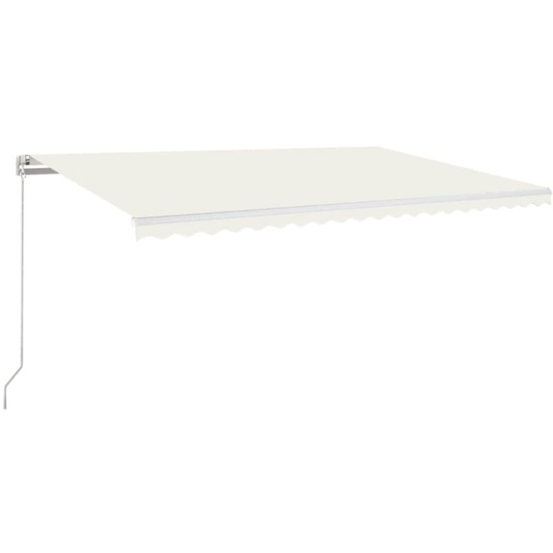 

Toldo retráctil manual crema 500x350 cm - Crema - Vidaxl