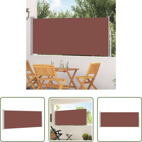vidaXL Toldo retráctil -  Toldo lateral retráctil 120x300 cm marrón