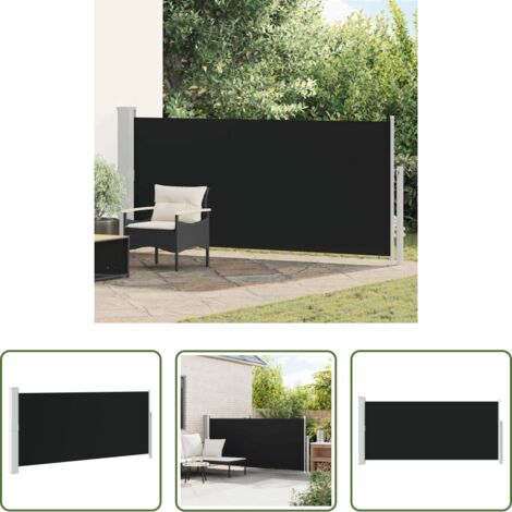 vidaXL Toldo retráctil -  Toldo lateral retráctil 140x300 cm negro