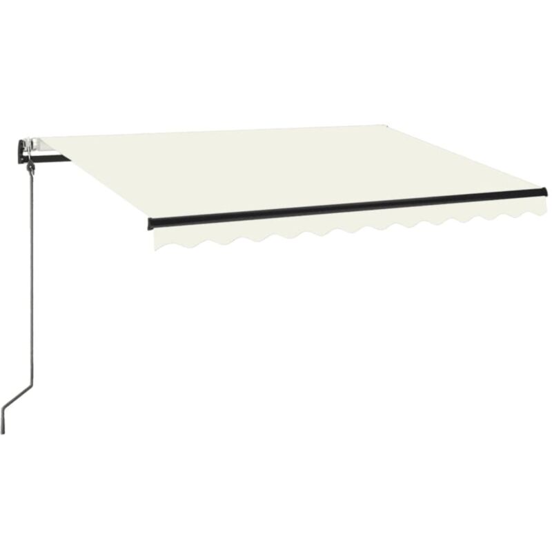 

Toldo retráctil automático color crema 350x250 cm - Crema - Vidaxl