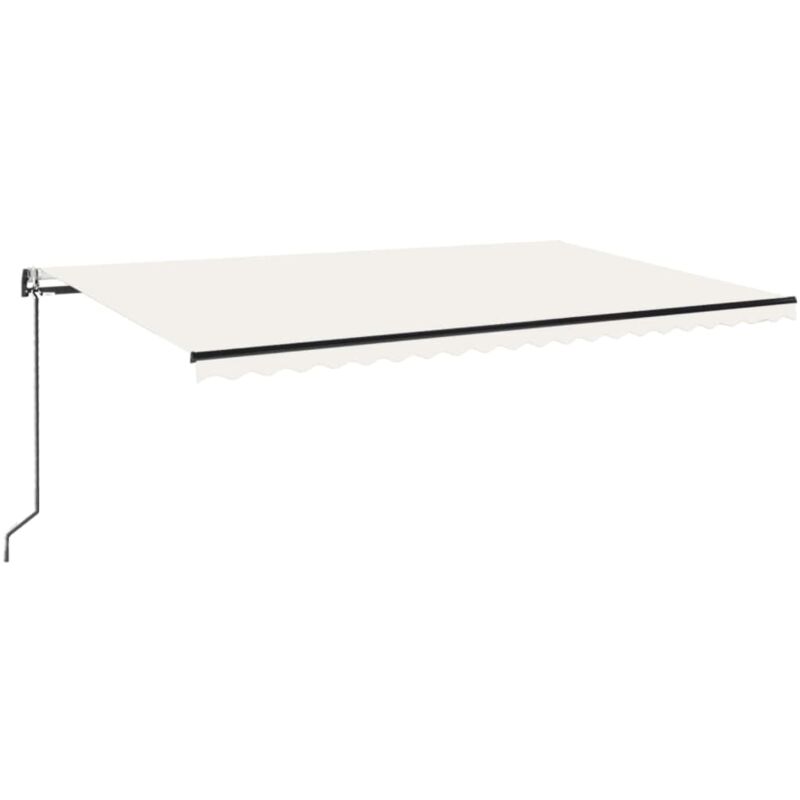

Toldo retráctil automático color crema 500x300 cm - Crema - Vidaxl
