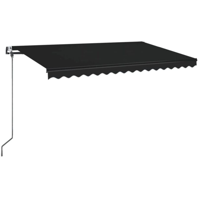 

Toldo retráctil automático gris antracita 400x350 cm - Antracita - Vidaxl