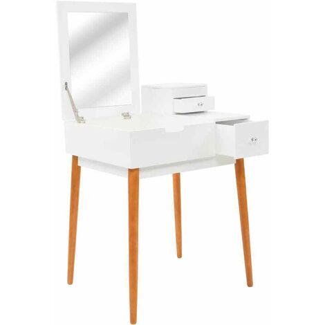 vidaXL Toletta con Specchio in MDF 60x50x86 cm