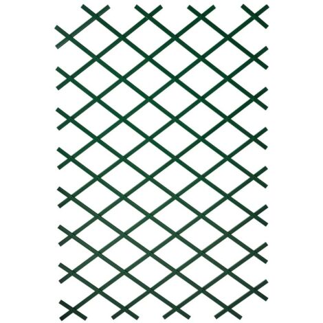 Vidaxl – Treillis extensible en plastique vert 50 x 150 cm – Traité anti-UV pour durabilité – Kit de fixation inclus