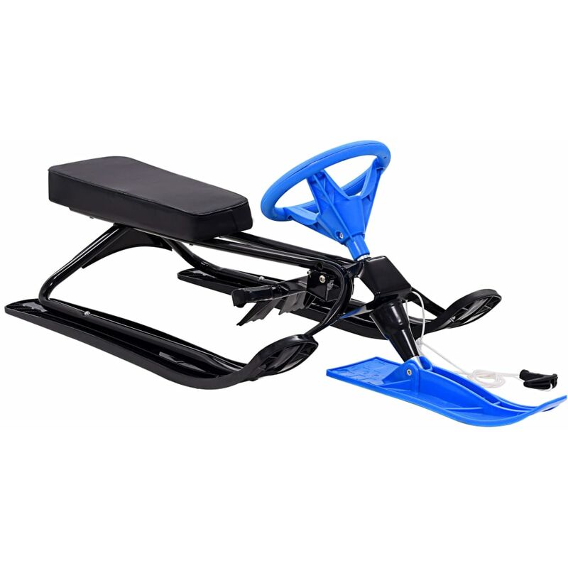 

Trineo de nieve de carreras Bob negro y azul - Negro - Vidaxl