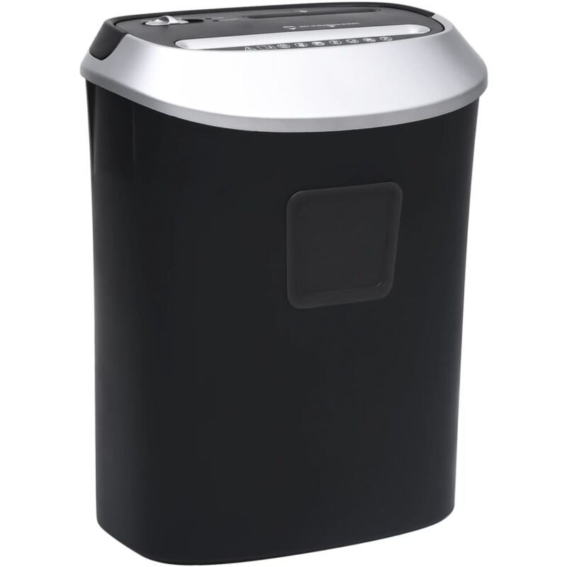 

Trituradora de papel corte cruzado 10 hojas negro - Vidaxl