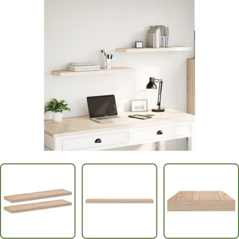 vidaXL Truciolato - Mensole Pensili 2 pz 90x23,5x4 cm in Truciolato