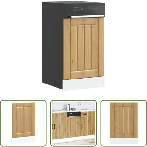 vidaXL Truciolato -  Pannello Lavastoviglie Rovere Artigianale Legno Multistrato