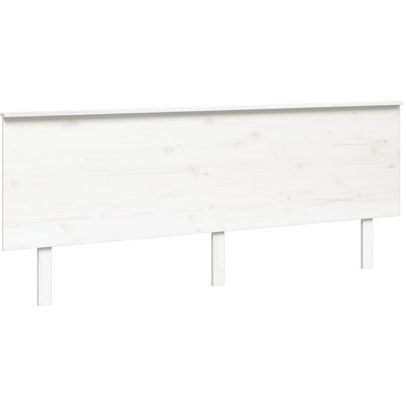 Vidaxl - Tête de lit Blanc 204x6x82,5 cm Bois massif de pin