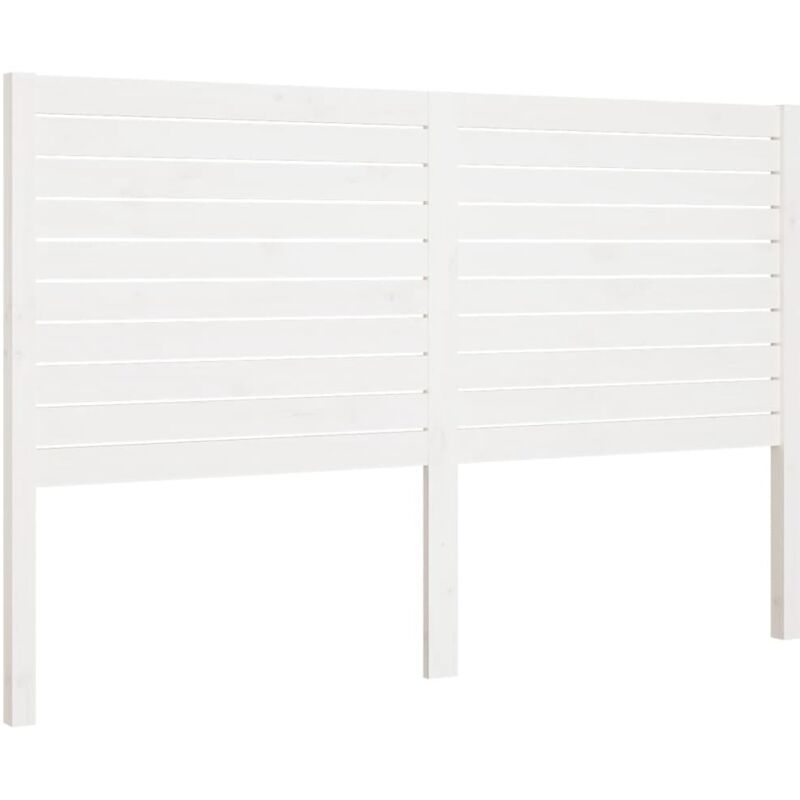 Tête de lit Blanc 166x4x100 cm Bois massif de pin Vidaxl