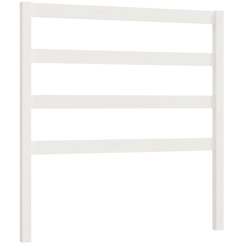 Tête de lit Blanc 81x4x100 cm Bois massif de pin Vidaxl