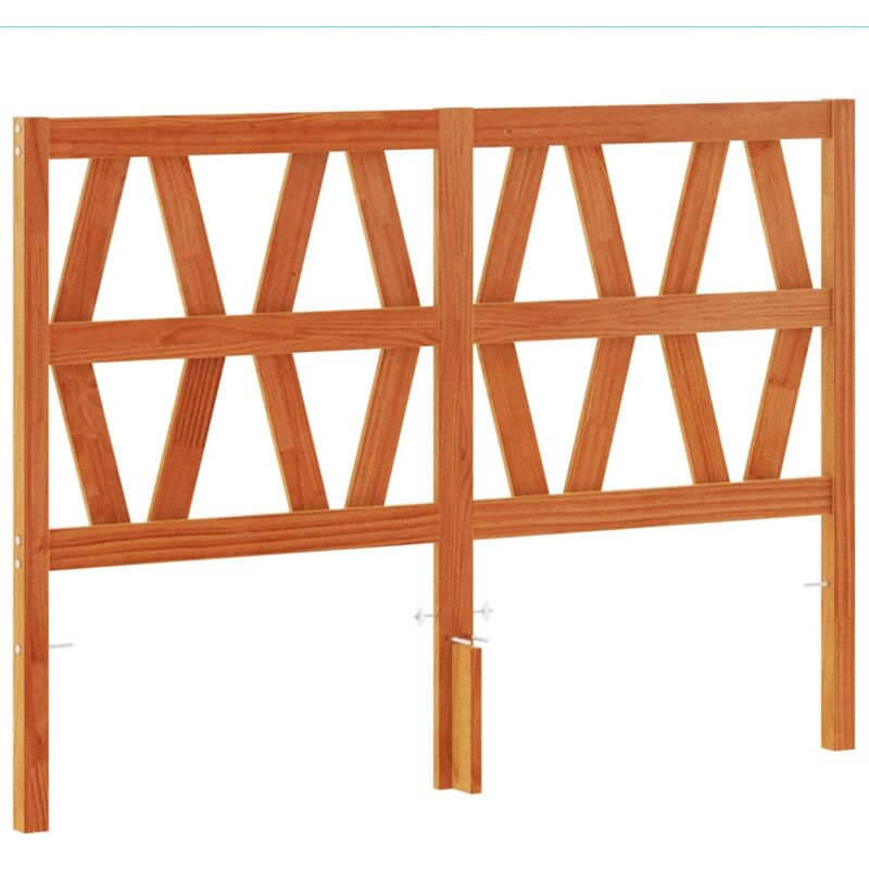 Tête de lit cire marron 160 cm bois massif de pin Vidaxl