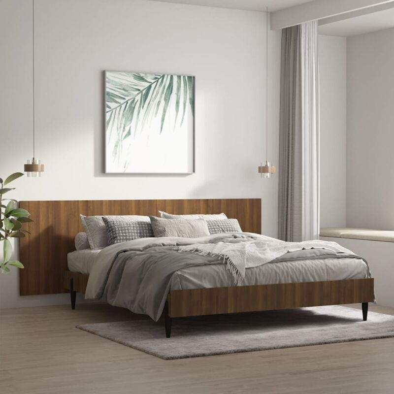 Tête de lit murale Chêne marron 240x1,5x80 cm Bois d'ingénierie Vidaxl