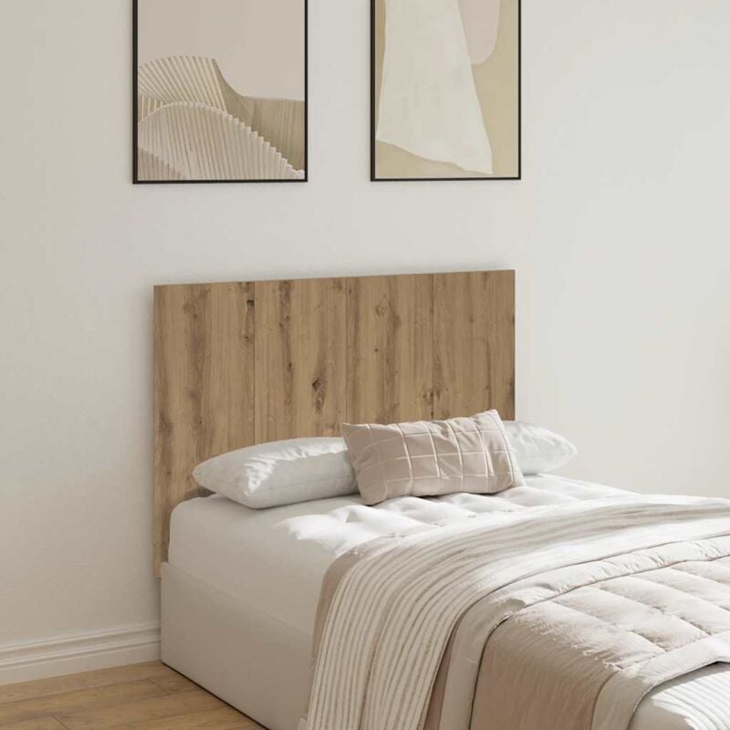 Tête de lit chêne artisanal 120x1,5x80 cm bois d'ingénierie - Vidaxl
