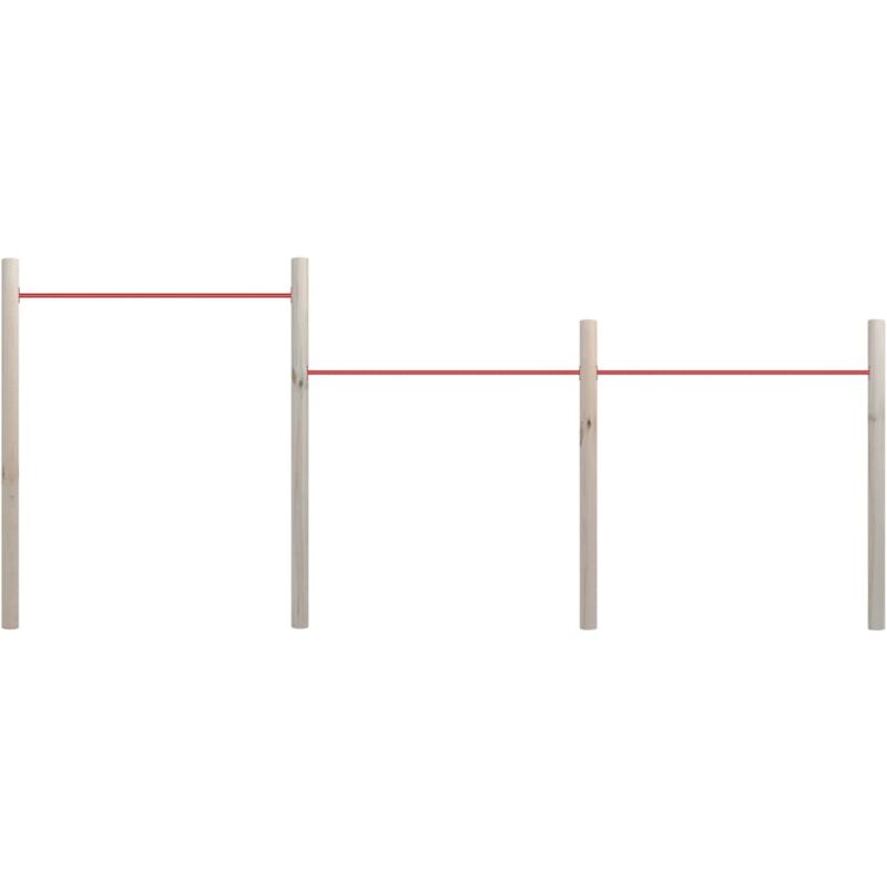 

Tumbona de jardín 404x170 cm madera de pino impregnada y acero - Vidaxl